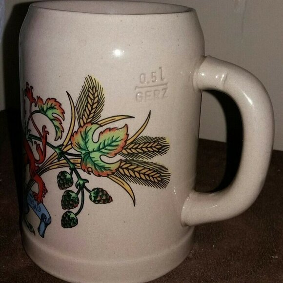 Vintage W Germany Gerz Beer Stein Tankard Hopfen - Picture 2 of 5